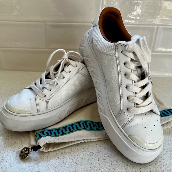 Tory Burch leather LADYBUG SNEAKER - Picture 1 of 7